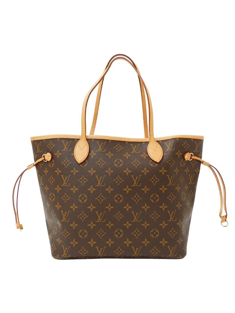 Louis Vuitton Tote Bag Monogram Canvas Neverfull MM Cerise Red Brown Dedicated
